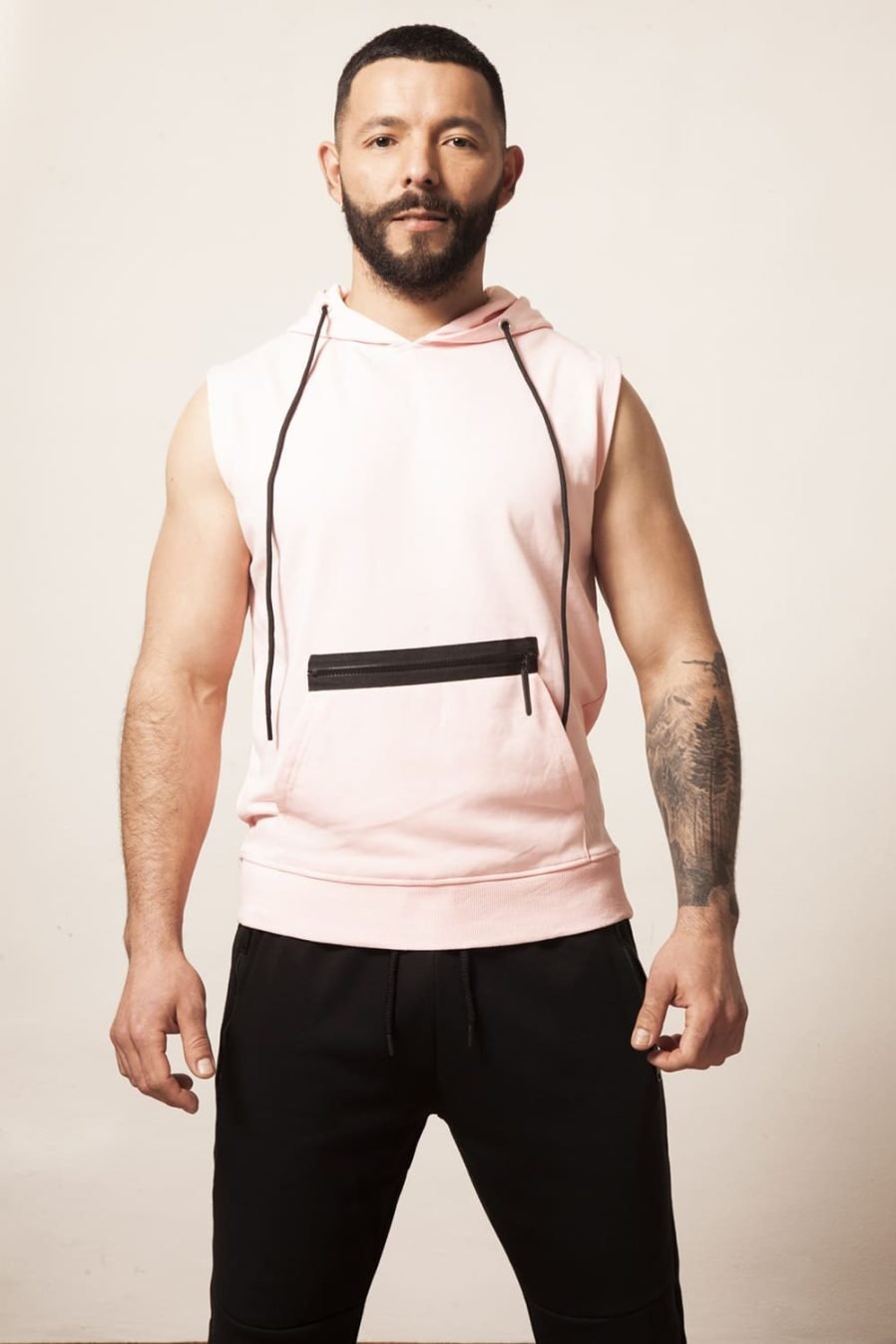 LOUIS RICAUTE SUDADERA ROSA SIN MANGAS