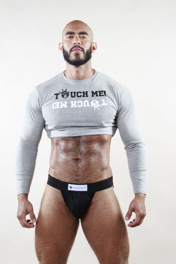 CROP TOP TOUCH ME MANGA LARGA