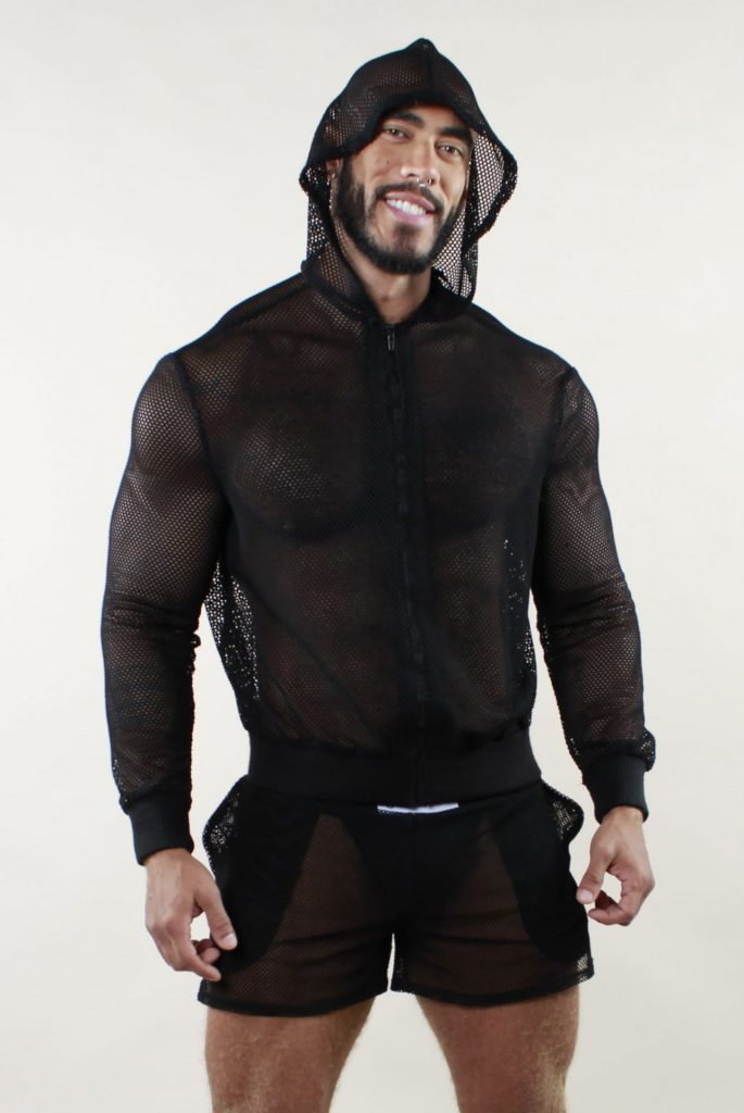 SUDADERA REJILLA NEGRA