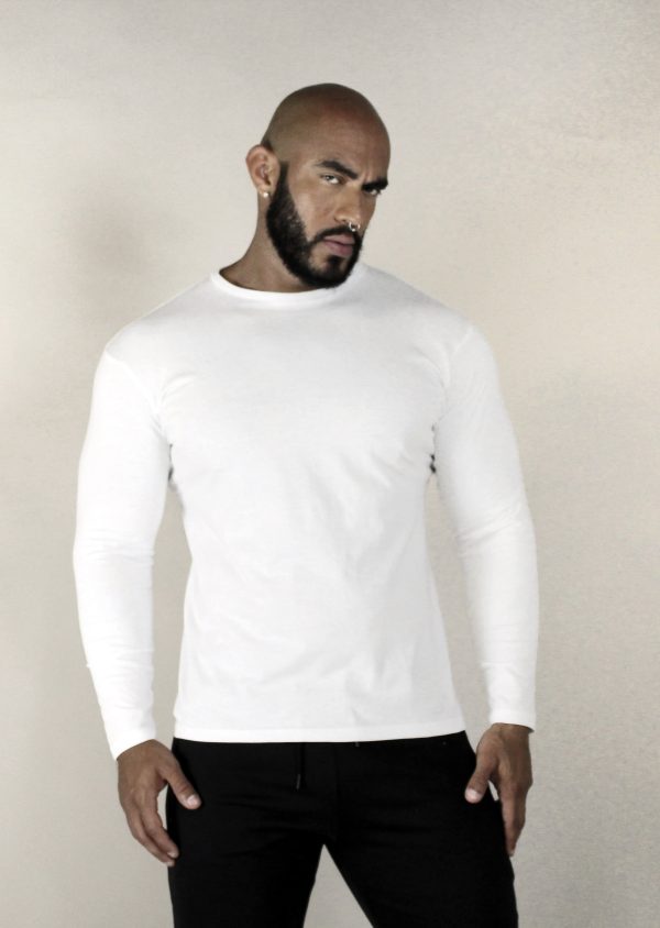 CAMISETA MANGA LARGA BLANCA