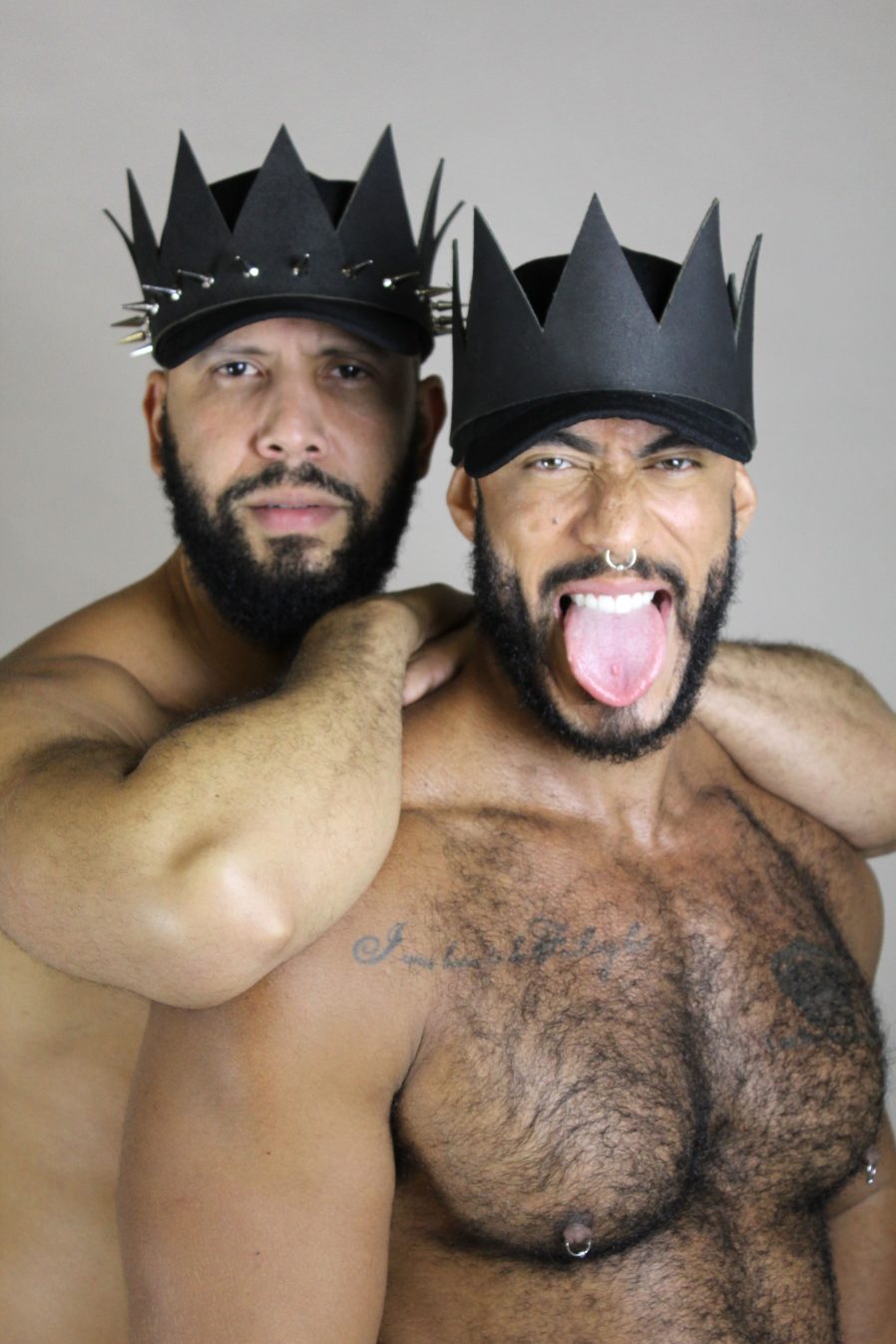 GORRA KING LEATHER PUNK NEGRA - Imagen 4