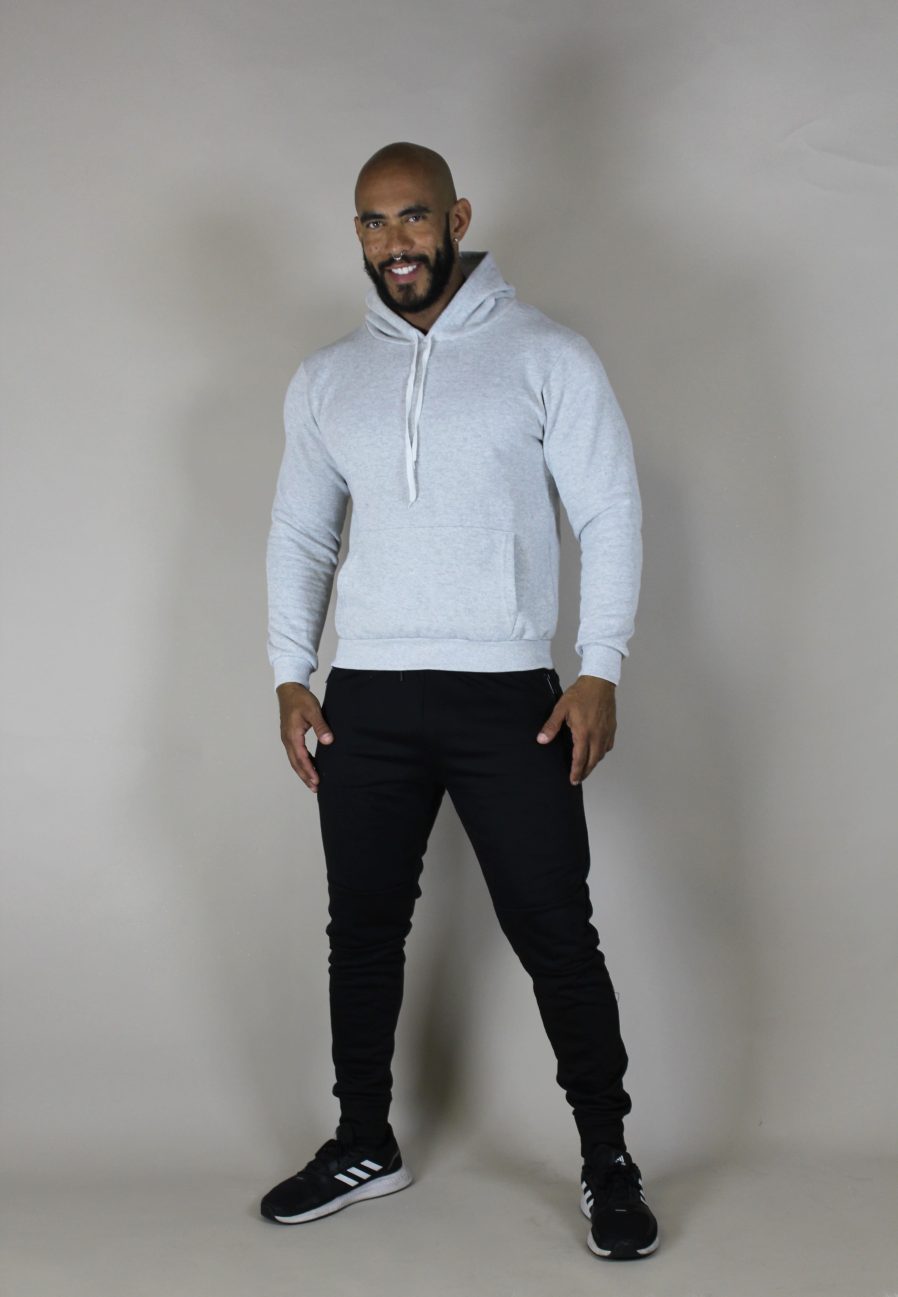 SUDADERA GRIS CLARO