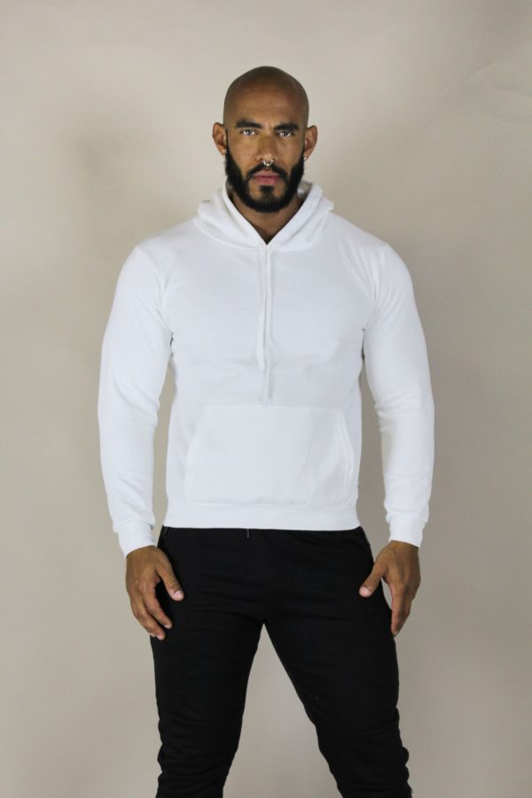 SUDADERA BLANCA CAPUCHA