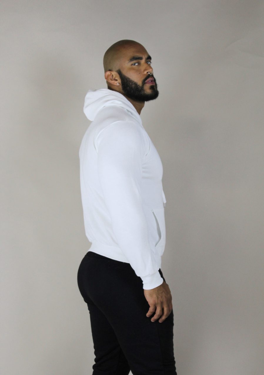 SUDADERA BLANCA CAPUCHA - Imagen 2