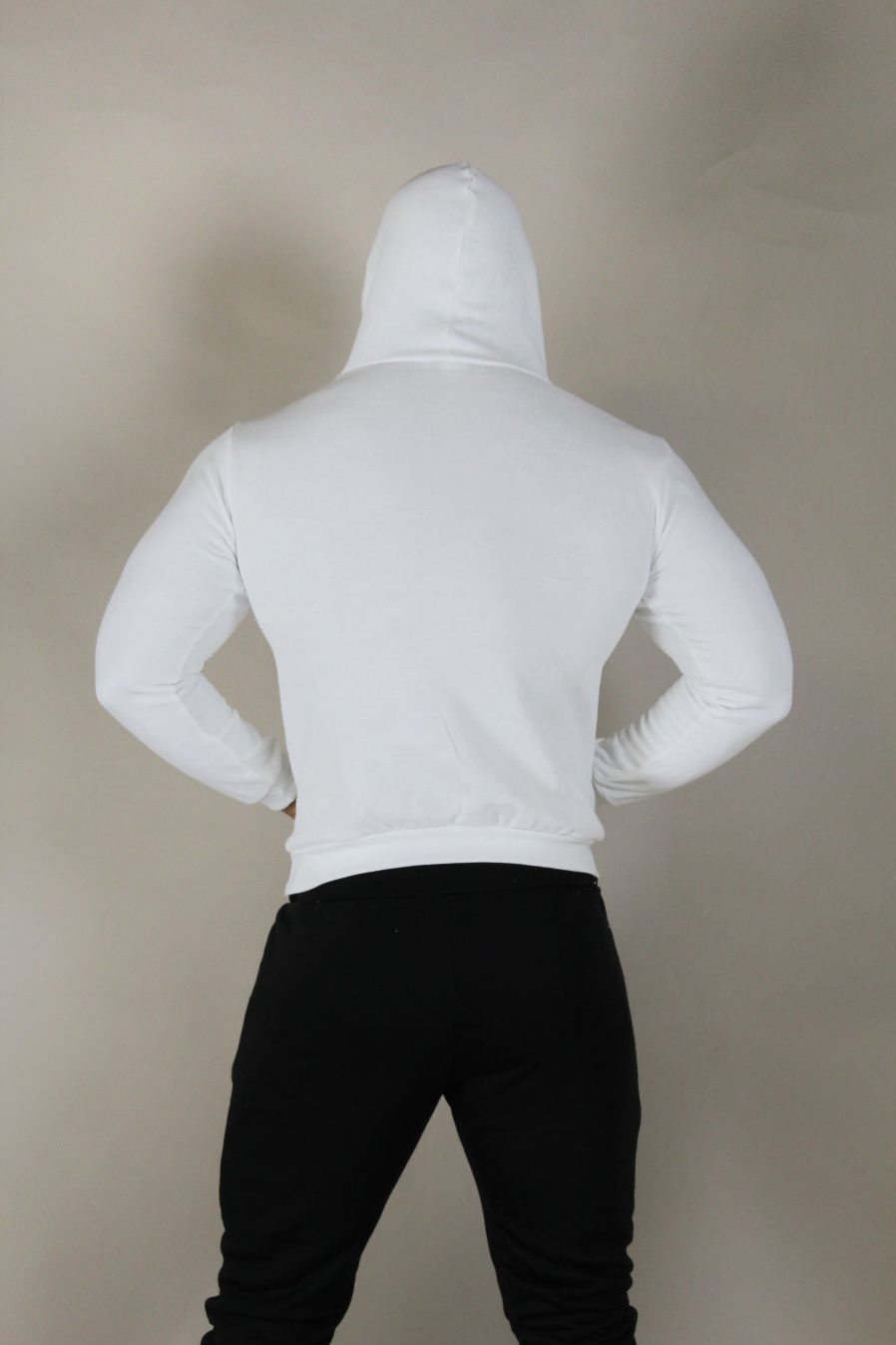 SUDADERA BLANCA CAPUCHA - Imagen 4